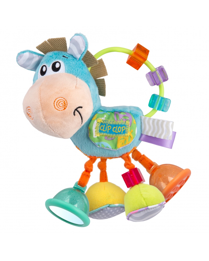 E-shop Playgro - Hrkálka oslík modrý