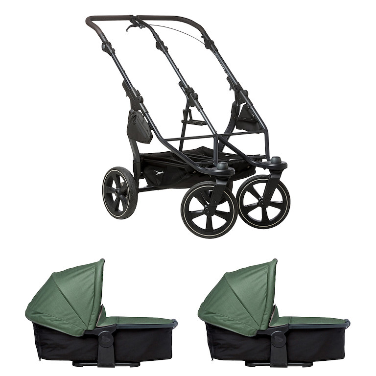 E-shop Tfk set duo2 frame 2025 - air chamber wheel + carrycot olive