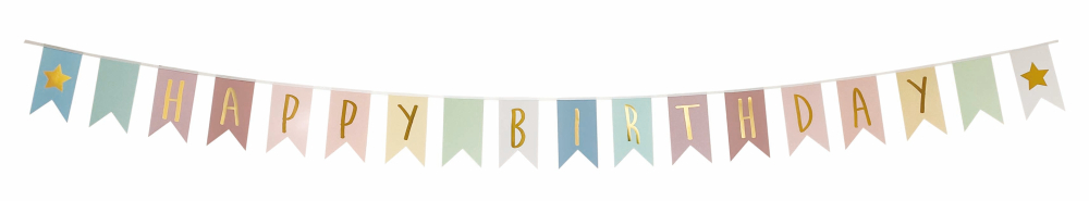 E-shop A3216 Jabadabado Banner Happy Birthday Multi