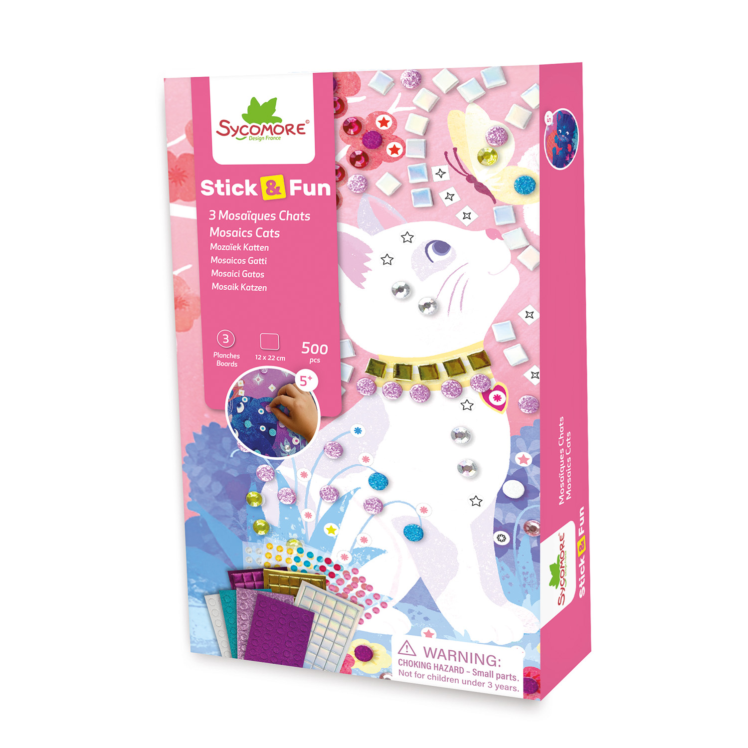E-shop Sycomore Stick & Fun – malá mozaika – mačky