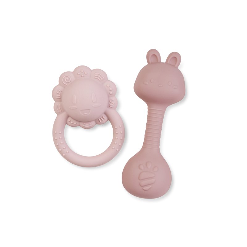 E-shop Saro Baby Sada hrkálok Tiny Treasures Pink