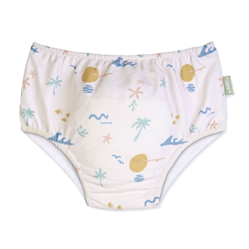 E-shop Saro Baby Plienkové plavky s UV ochranou (3-6m) Good Vibes