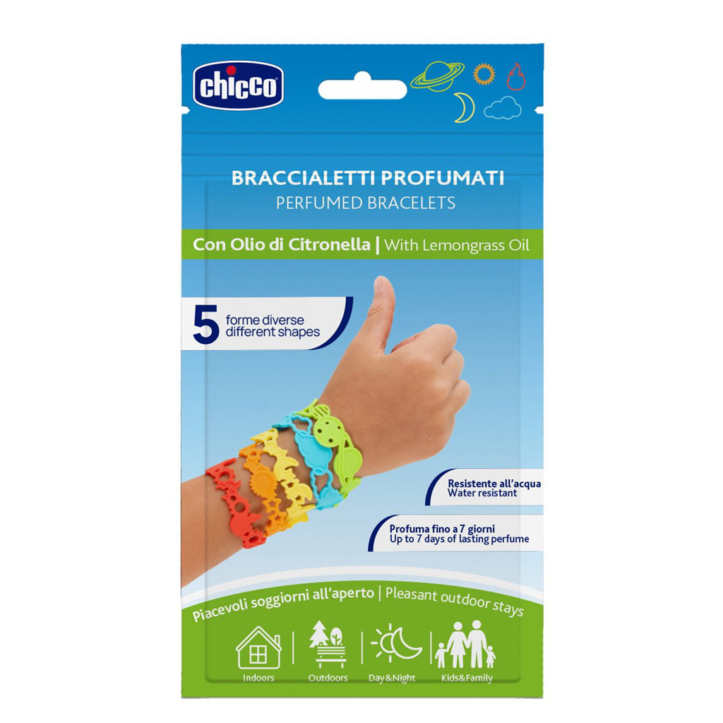 E-shop CHICCO Náramky silikónové parfumované 5 ks