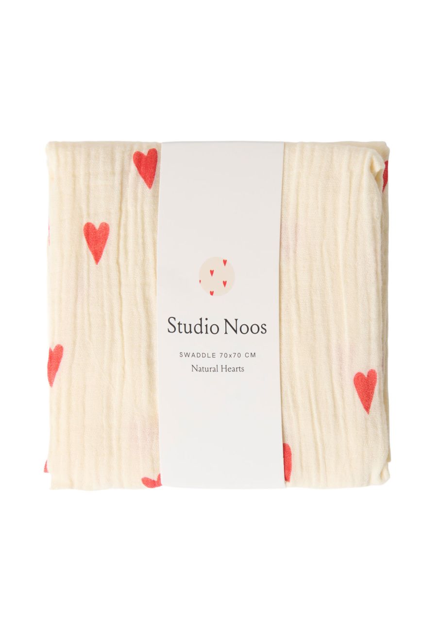 E-shop STUDIO NOOS - SWADDLE ZAVINOVAČKA Print Medium | Beige Hearts