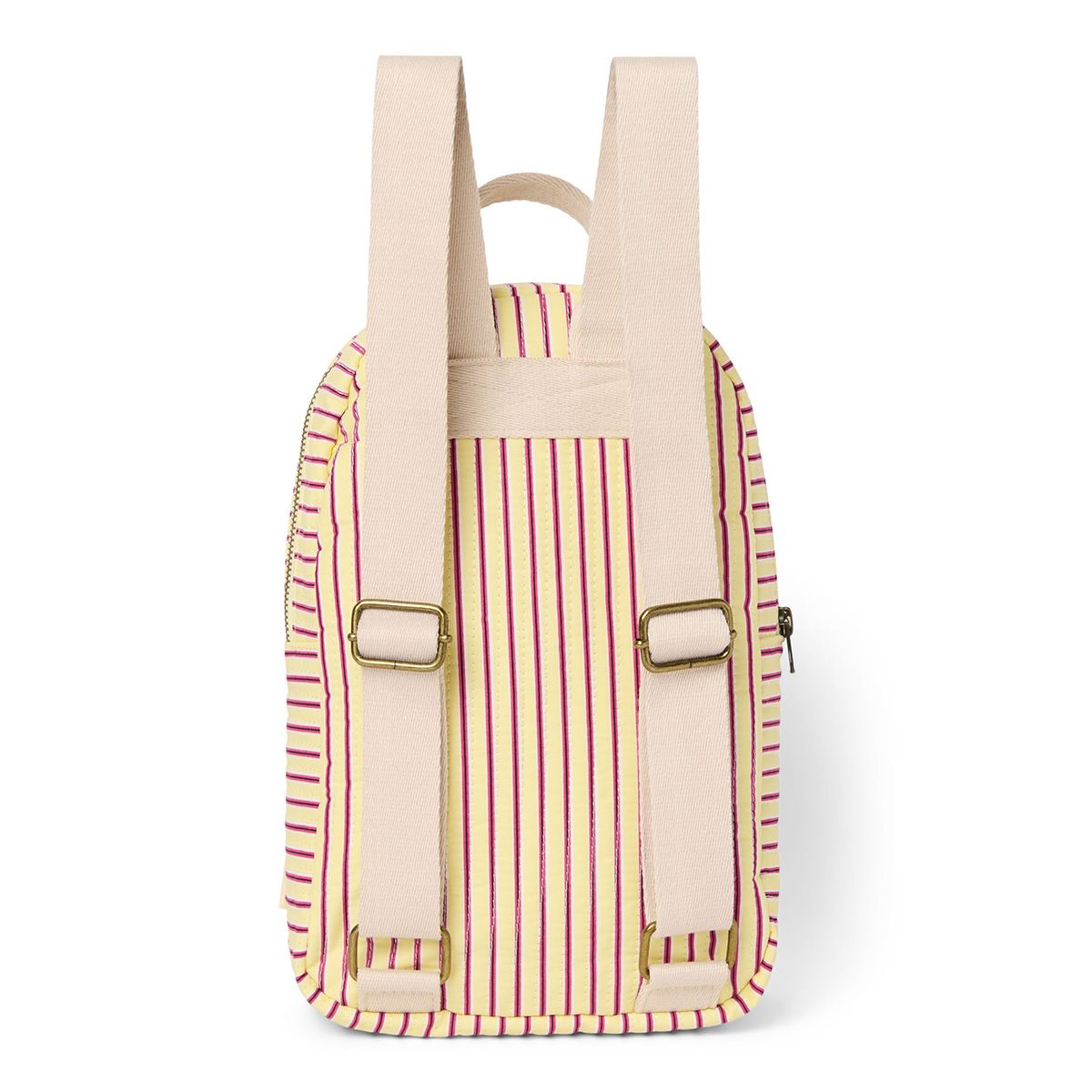 E-shop STUDIO NOOS - Poplin Mini BACKPACK - batůžek | Butter Yellow Striped