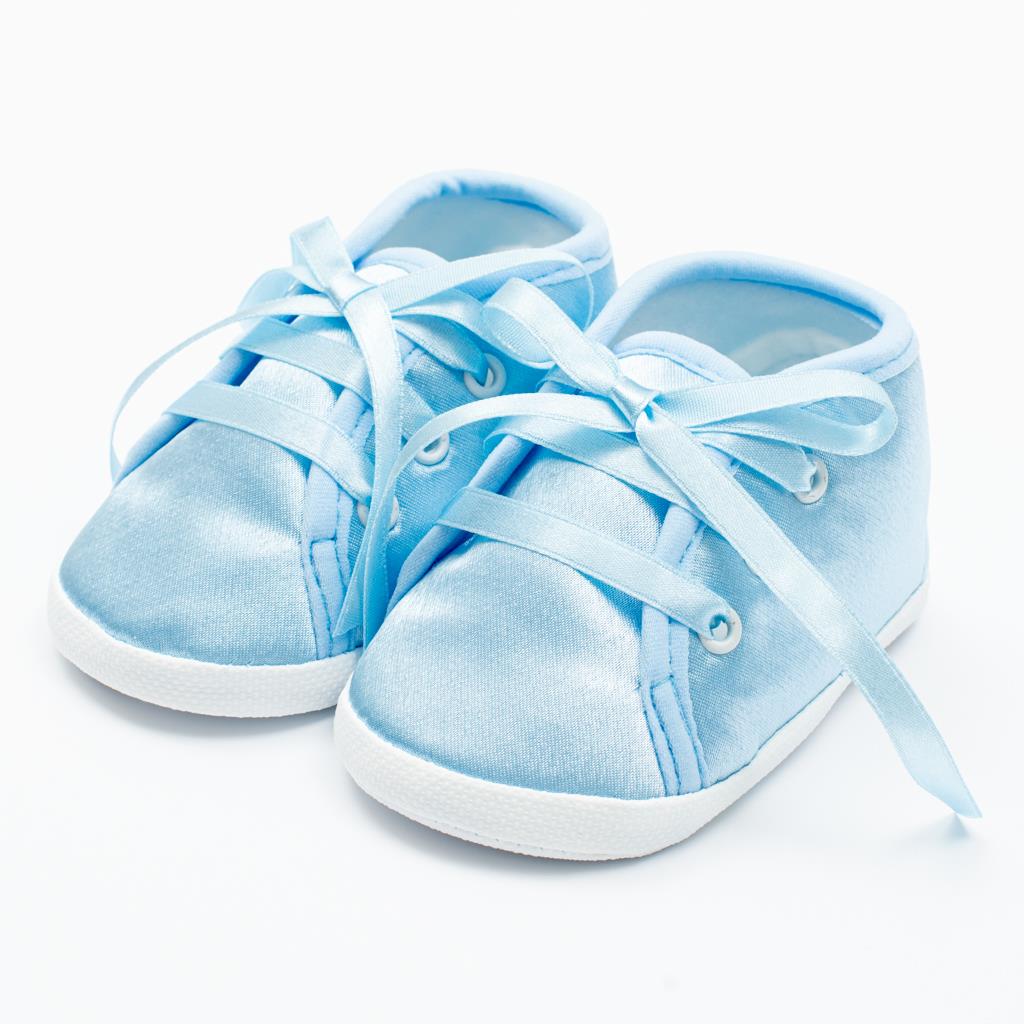E-shop Dojčenské saténové capačky New Baby modrá 12-18 m, 6-18 m - 50518