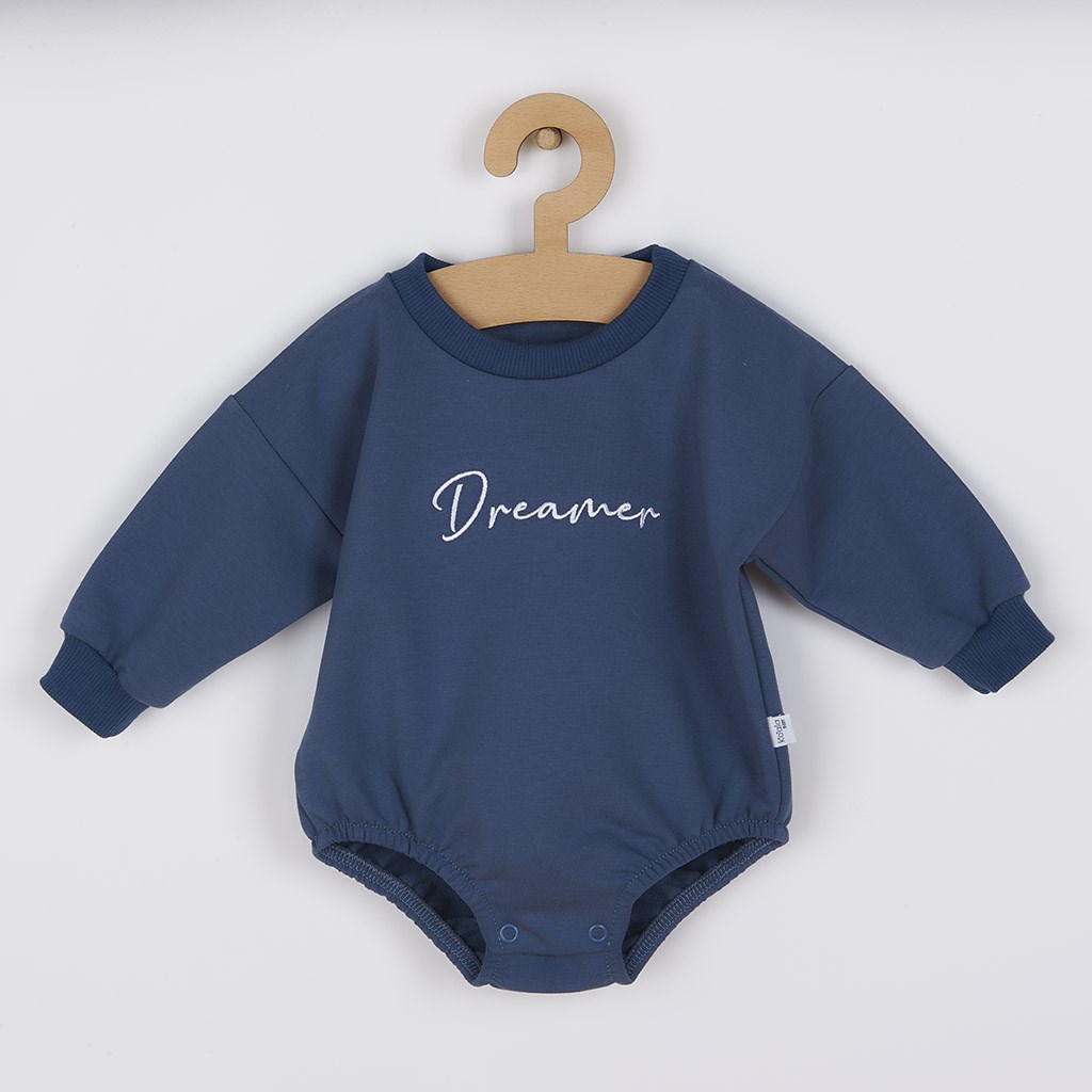E-shop Dojčenské teplákové body baggy Koala Dreamer modrá, 62 (3-6m) - 51372