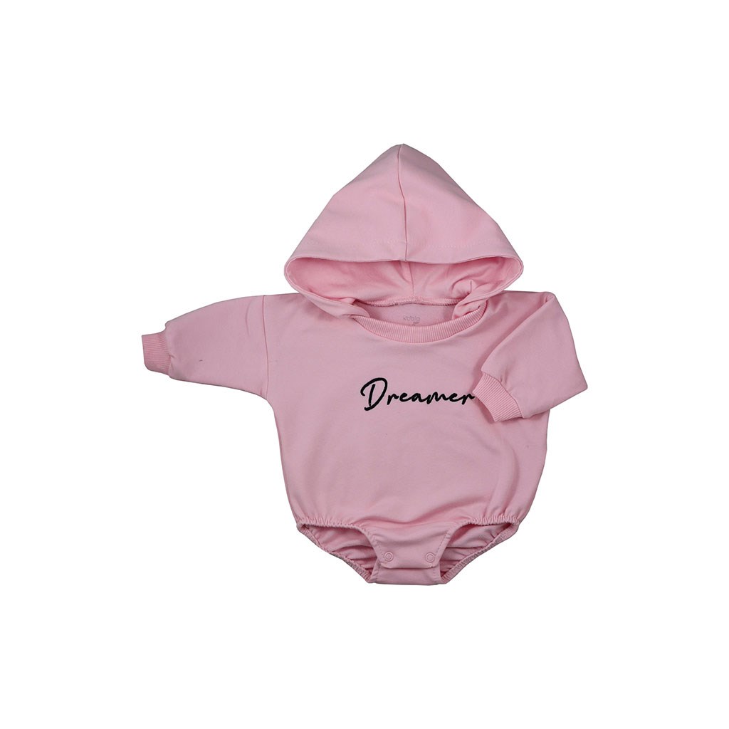 E-shop Dojčenské teplákové body s kapucňou baggy Koala Dreamer ružová, 80 (9-12m) - 51410