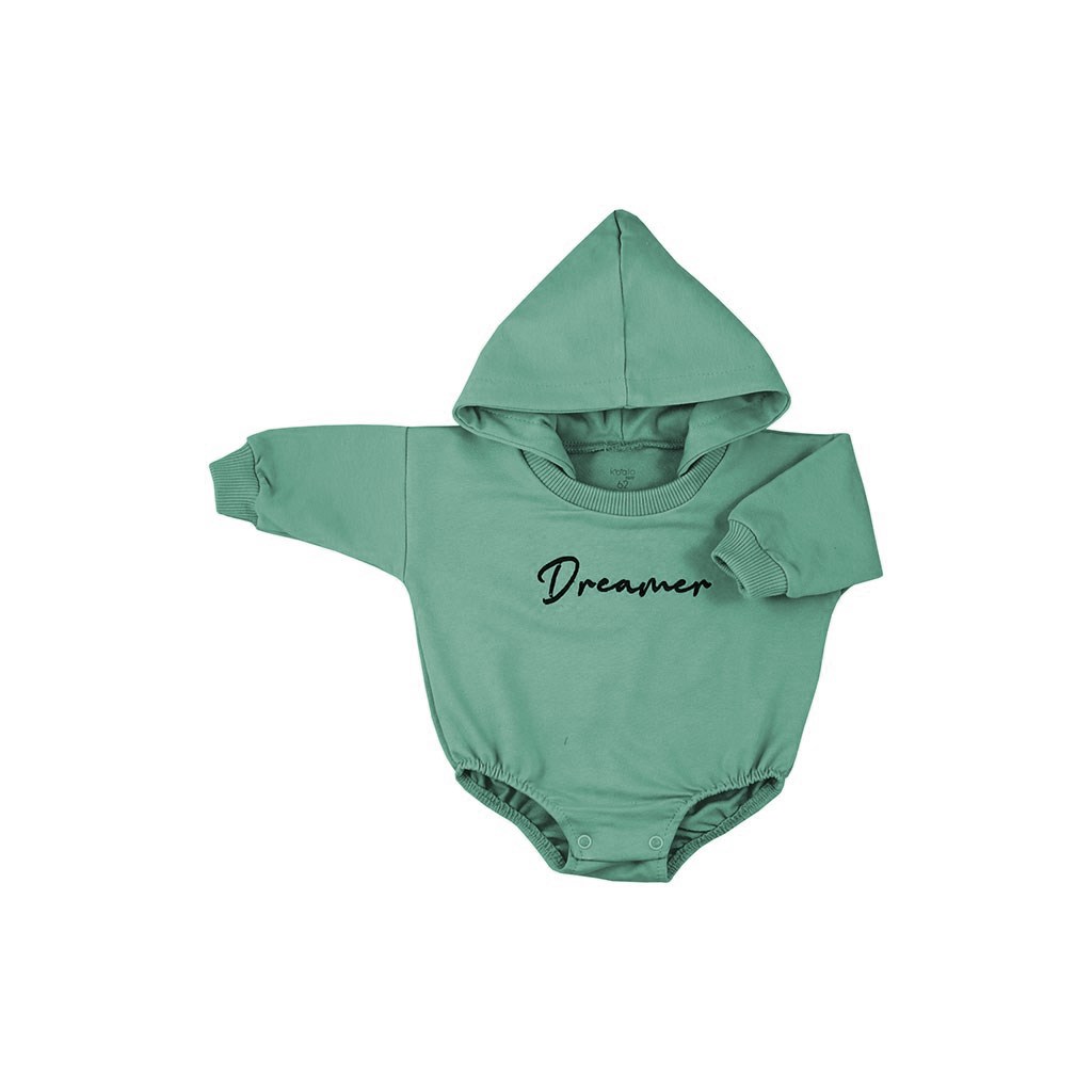 E-shop Dojčenské teplákové body s kapucňou baggy Koala Dreamer zelená, 74 (6-9m) - 51448
