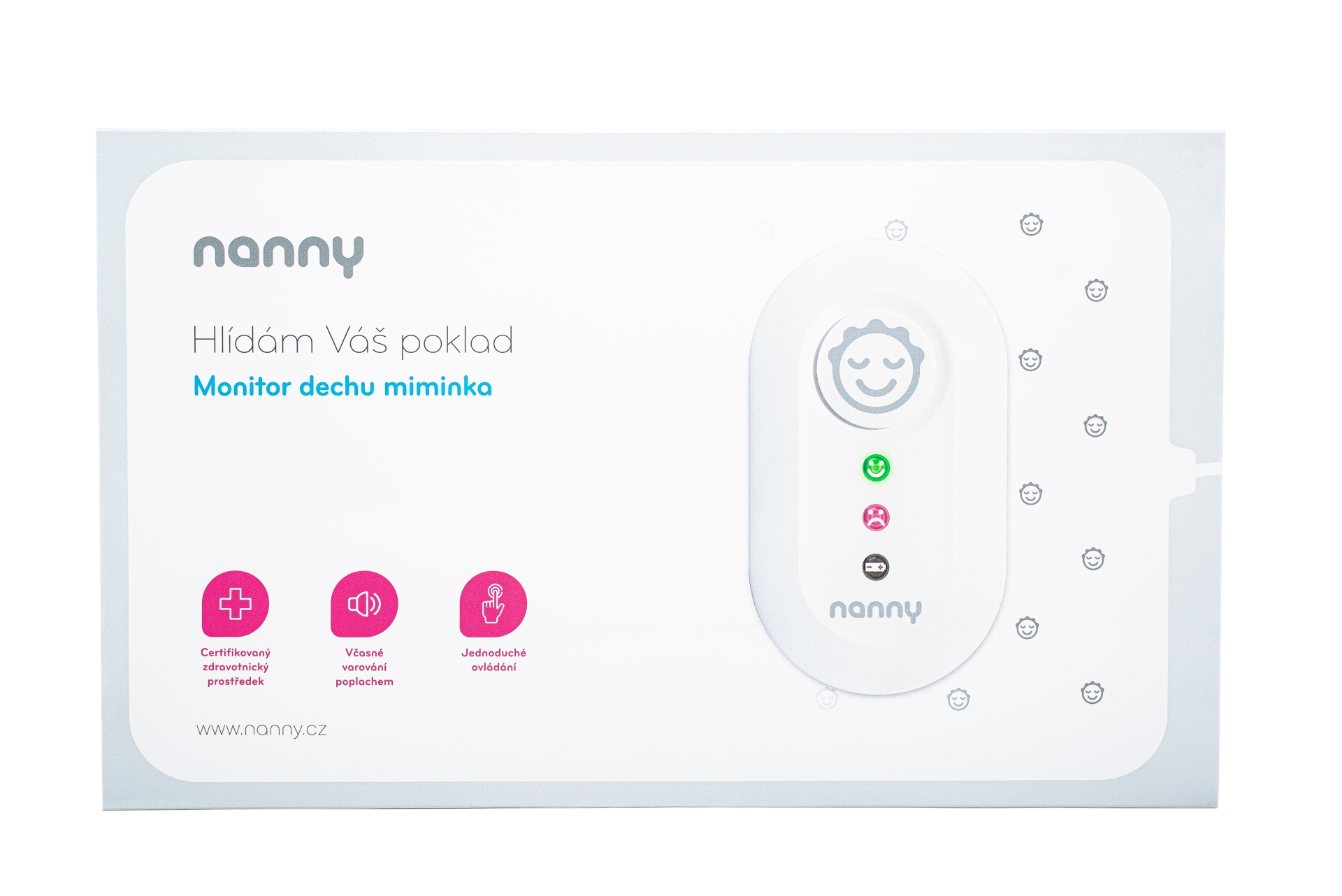 E-shop JABLOTRON Monitor dychu NANNY BM-02A