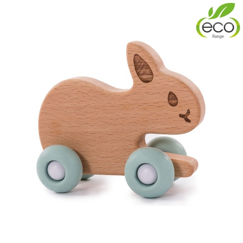 E-shop Bo Jungle Drevená hračka B-WOODY Rabbit Pastel Blue