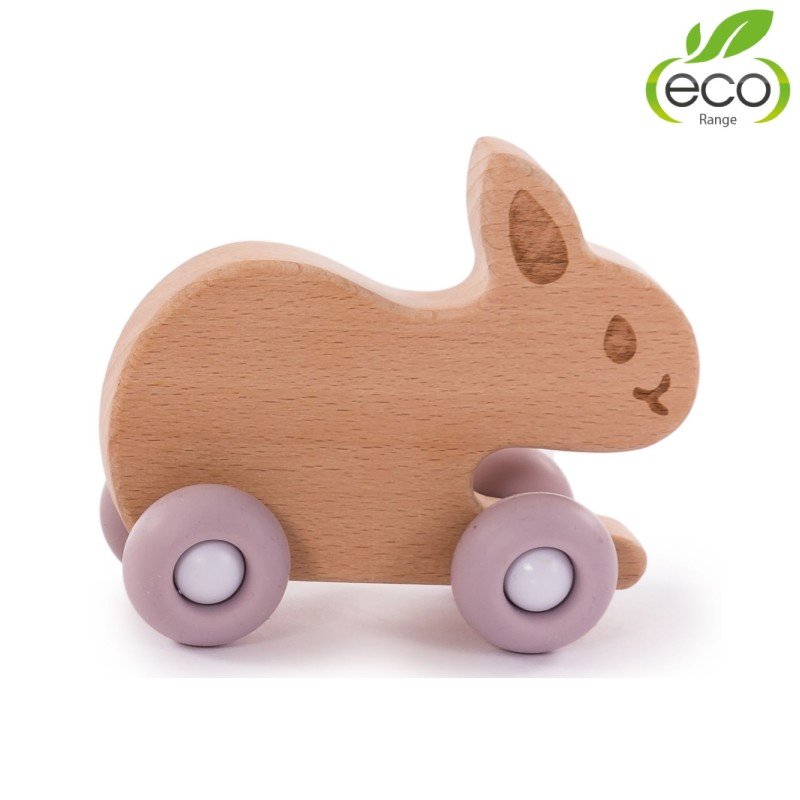 E-shop Bo Jungle Drevená hračka B-WOODY Rabbit Pastel Pink