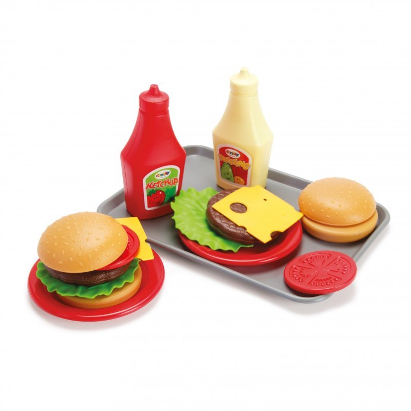 E-shop DANTOY Classic sada s táckou Burger 17ks 24m+