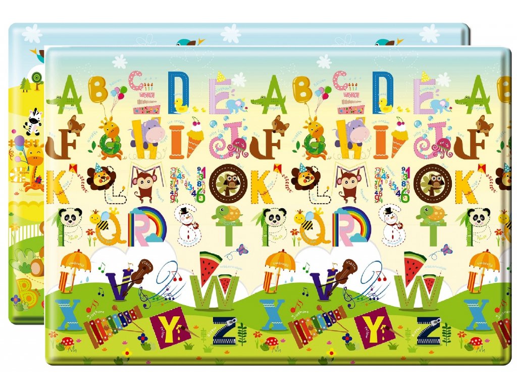 E-shop Lalalu Podložka na hranie Premium 140x140cm Happy Birthday 0m+