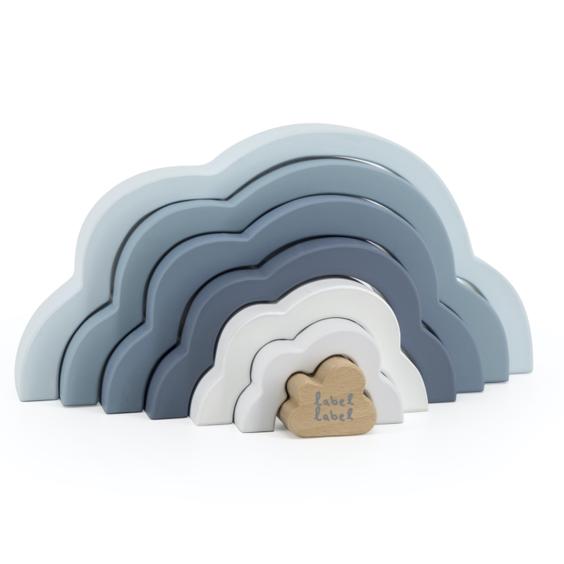 E-shop Label Label Dúhový mráčik Puzzle, modrý
