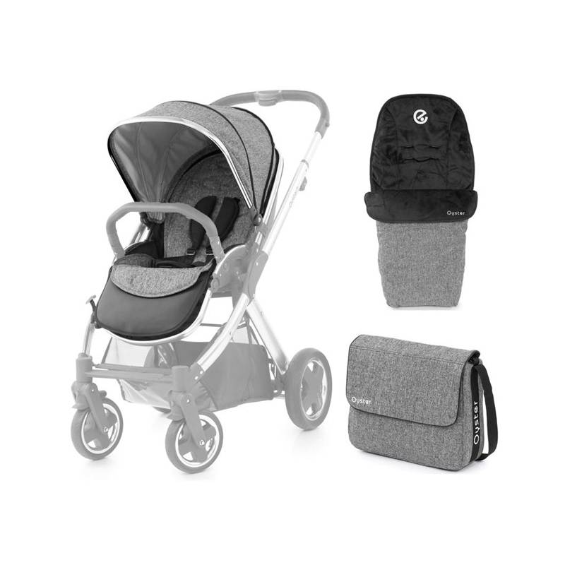 E-shop BabyStyle Oyster 2/ Max textilný set Wolf Grey 2019