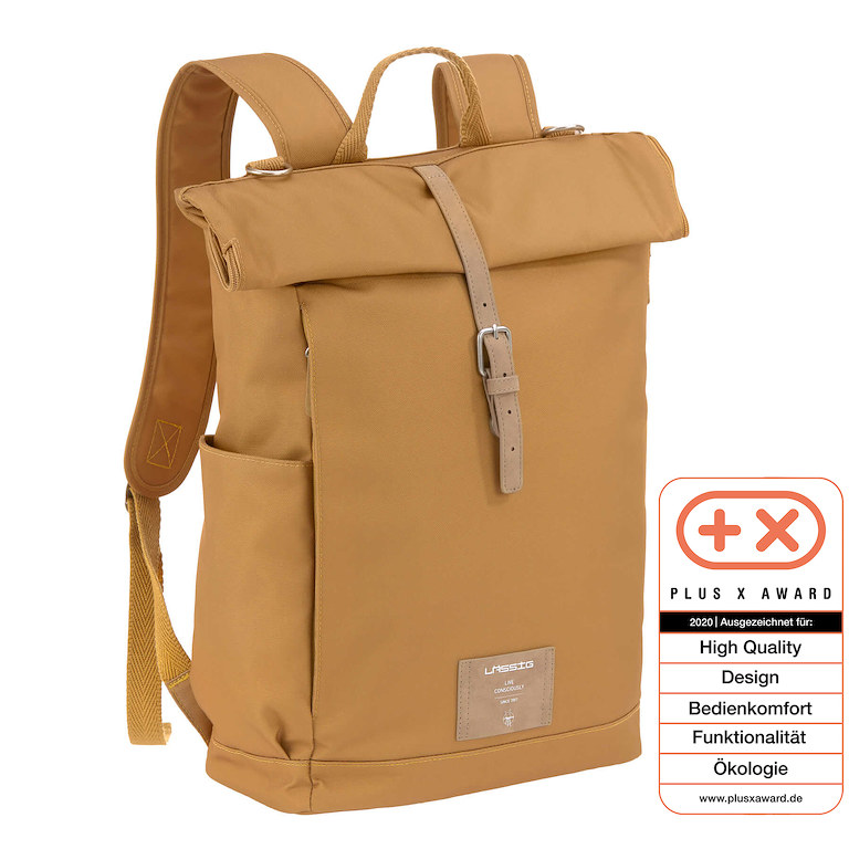 E-shop Lässig FAMILY LÄSSIG Green Label Rolltop Backpack curry