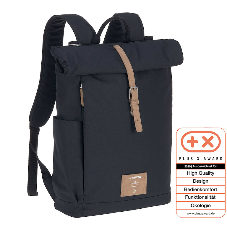 E-shop Lässig FAMILY LÄSSIG Green Label Rolltop Backpack night blue