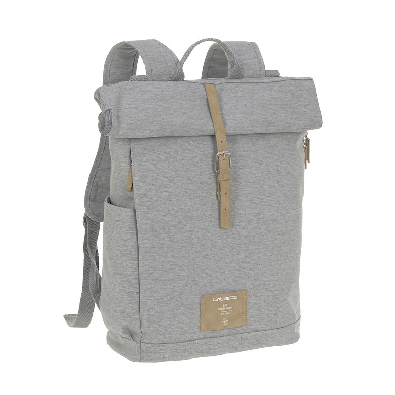 E-shop Lässig FAMILY LÄSSIG Green Label Rolltop Backpack 2023 grey mélange - Limited Edition