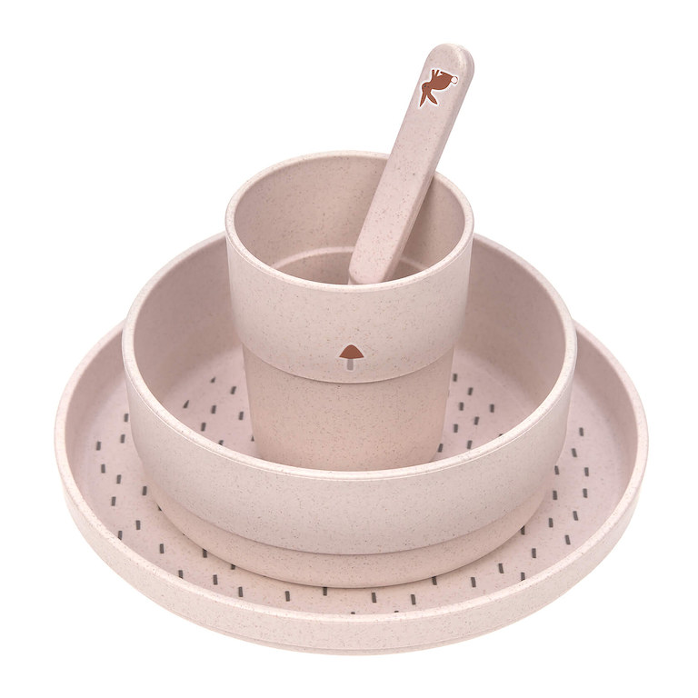 E-shop Lässig BABIES LÄSSIG Dish Set PP/Cellulose Little Forest rabbit