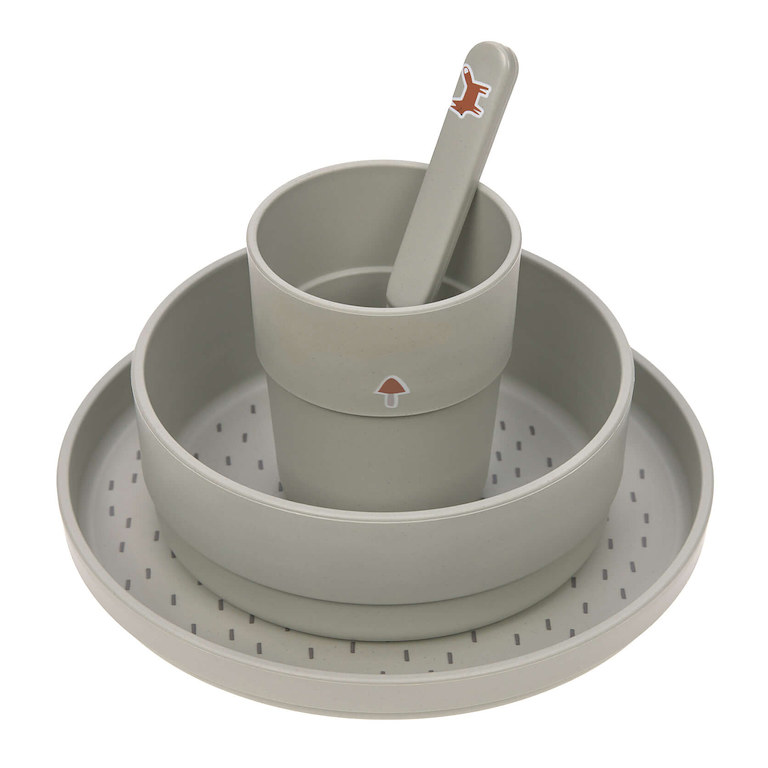 E-shop Lässig BABIES LÄSSIG Dish Set PP/Cellulose Little Forest fox