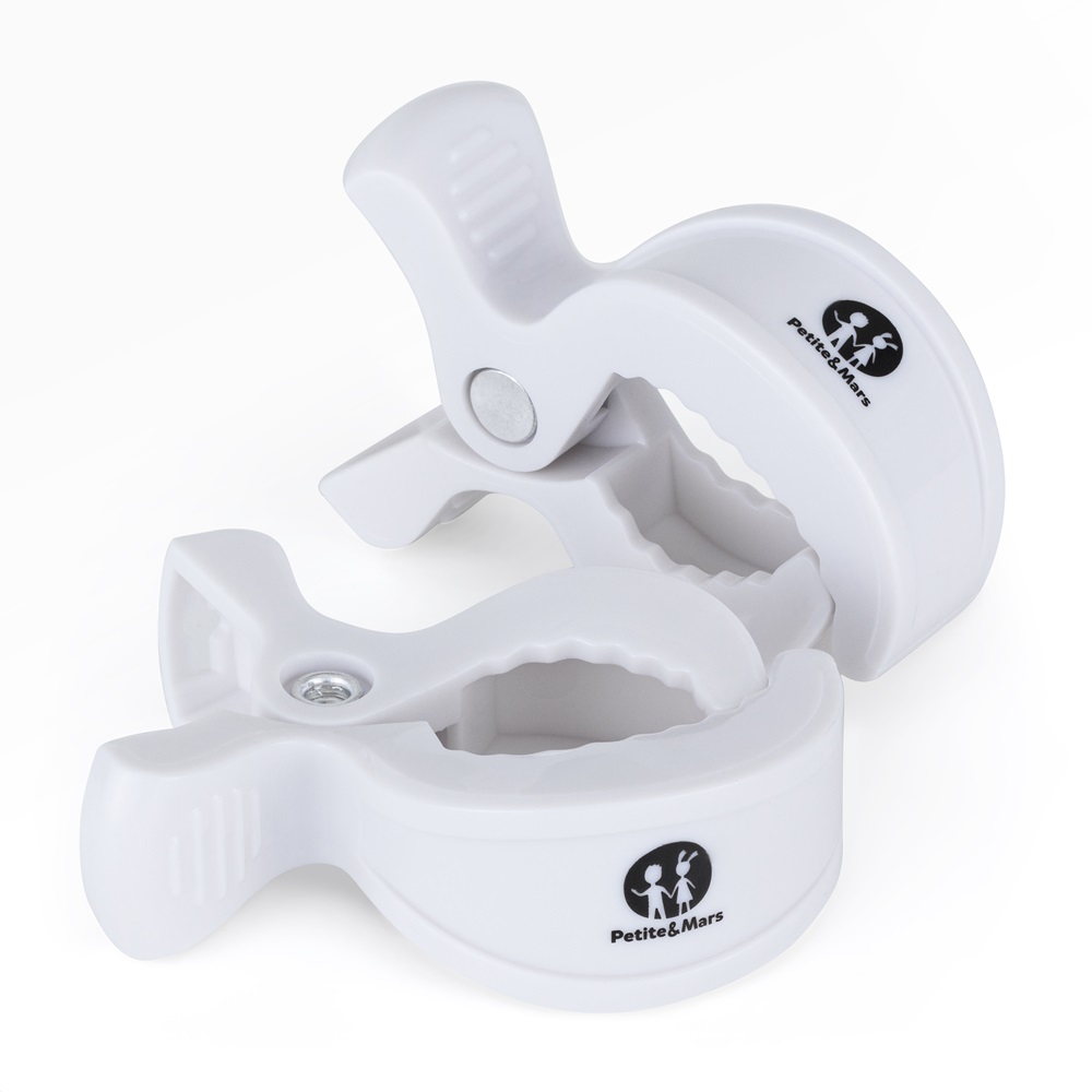 E-shop PETITEMARS PETITE&MARS Štipec Peg na kočík (2 ks) White