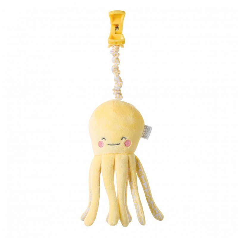 E-shop Saro Baby Chobotnička s klipom Happy Sea Yellow