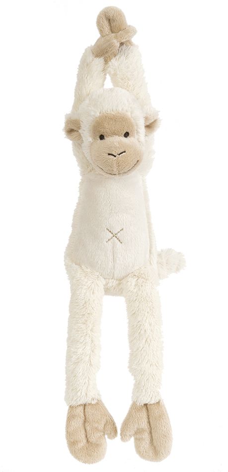 E-shop HAPPY HORSE | Hudobná Opička Mickey krémová veľkosť: 40 cm