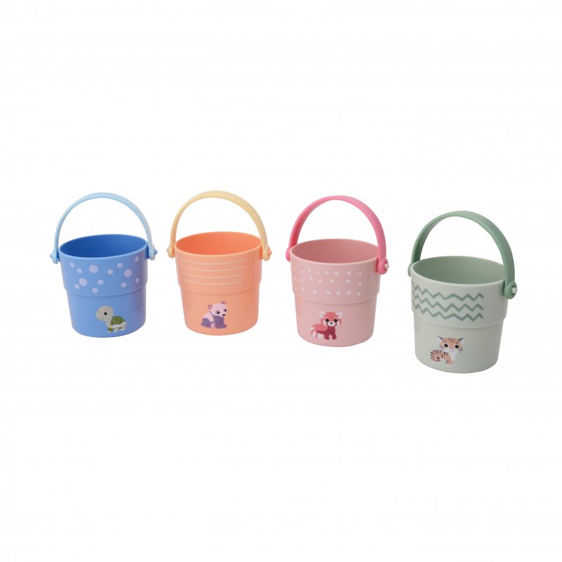 E-shop Jouéco The Wildies Family plastové stohovacie kalíšky 0m+