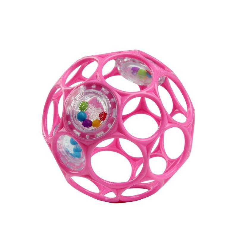 E-shop OBALL Hračka Oball RATTLE 10 cm dark pink 0m+