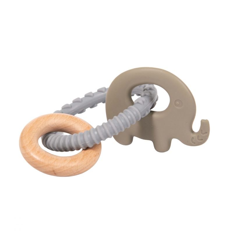 E-shop Bo Jungle Hryzátko B-Rattle Rings Elephant Blue