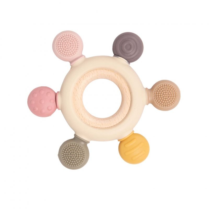 E-shop Bo Jungle Silikónové hryzátko B-Multi-Sensory Ring