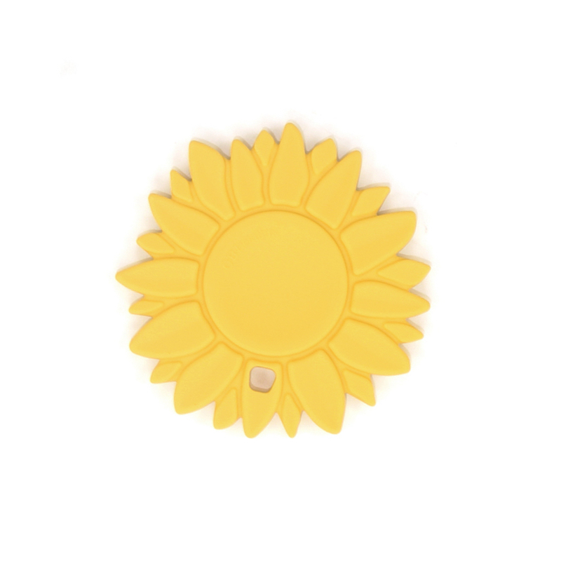 E-shop O.B. Designs OB Designs Silikónová hryzačka slnečnica, Lemon