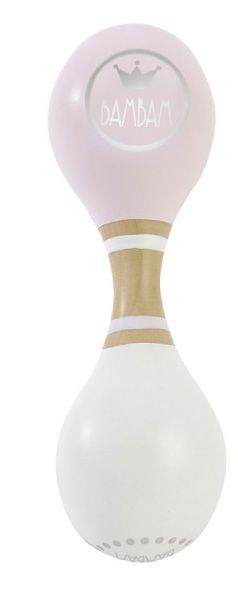 E-shop BAMBAM | Hrkálka drevená - RUŽOVÁ