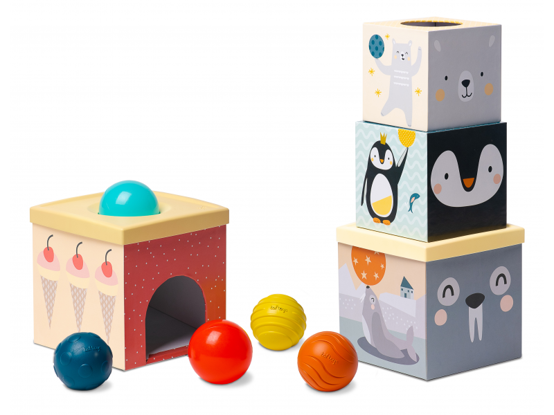 E-shop Taf Toys Sada kociek a loptičiek Severný pól