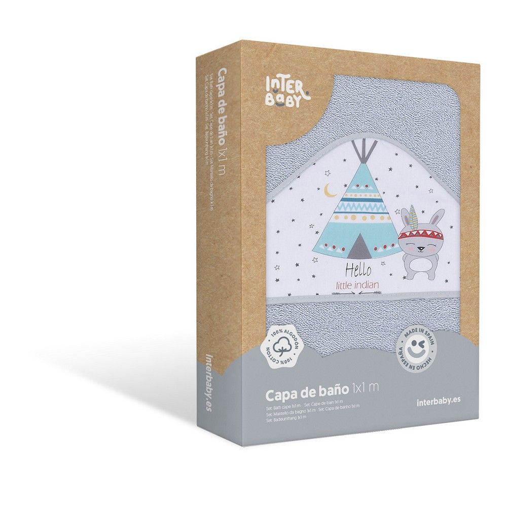 E-shop INTERBABY | Osuška froté TEEPEE - SIVÁ
