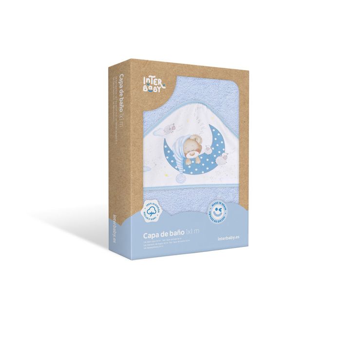 E-shop INTERBABY | OSUŠKA froté Medvedík spí - modrá