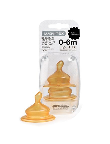 E-shop SUAVINEX | NÁHRADNÝ CUMLÍK Anatomický latex S1/S - 2 ks