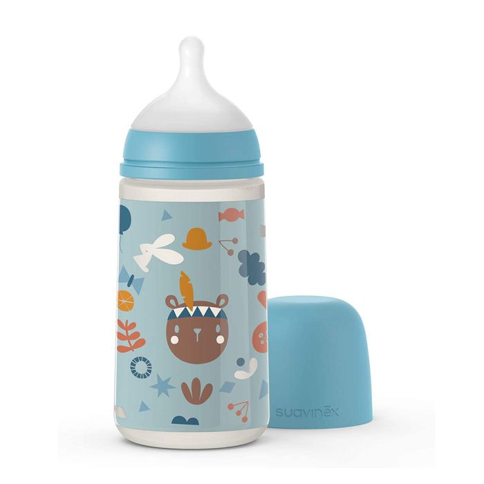 E-shop SUAVINEX | DOJČENSKÁ FĽAŠA 270 ml M FOREST - MODRÁ