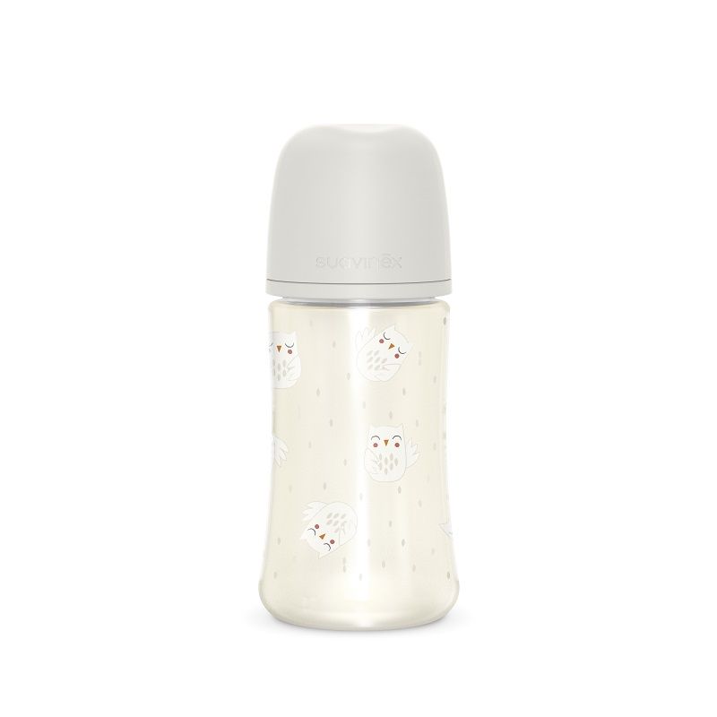 E-shop SUAVINEX | Fľaša BONHOMIA 270 ml fyziologická SX PRO +3 MF - biela