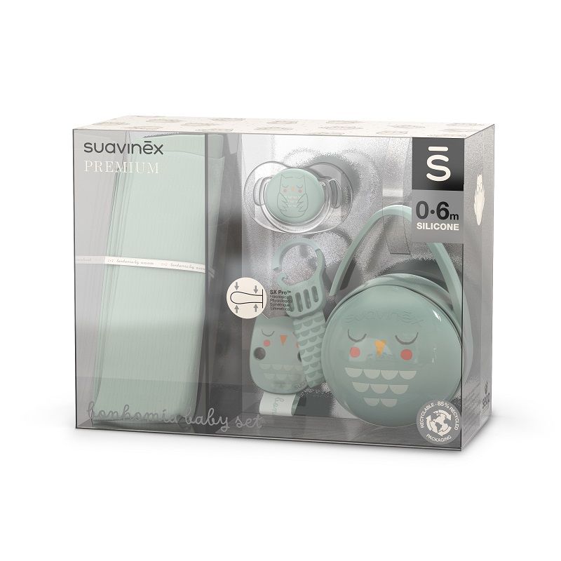 E-shop SUAVINEX | Darčekový baby set BONHOMIA - zelený