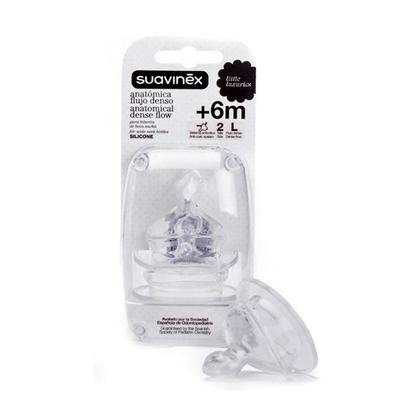 E-shop SUAVINEX | NÁHRADNÝ CUMLÍK Anatomický silikon S2/L - 2ks
