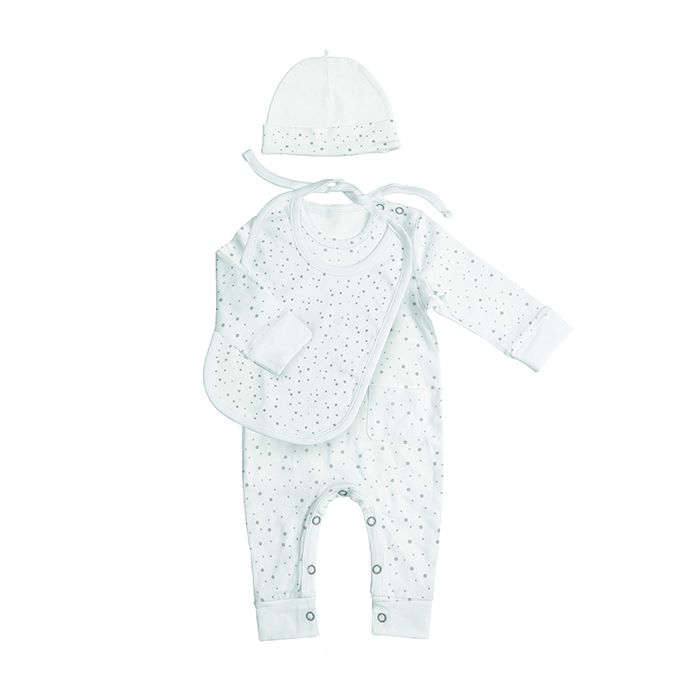 E-shop BAMBAM l ORGANICKÝ SET 50/56 čiapočka, podbradník, obleček