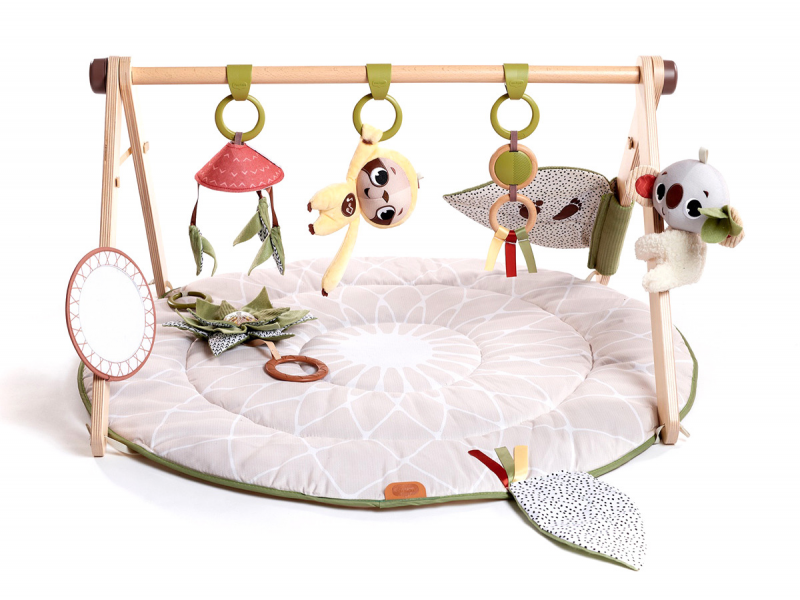 E-shop Tiny Love Hracia deka s drevenou hrazdou Boho Chic