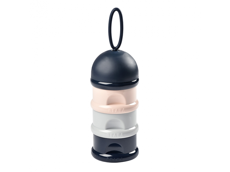 E-shop Beaba Sada téglikov na sušené mlieko / desiatu Dark Blue / Grey / Pink