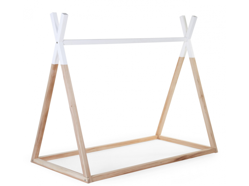 E-shop CHILDHOME Posteľ Tipi stan konštrukciaNatural White 70x140cm