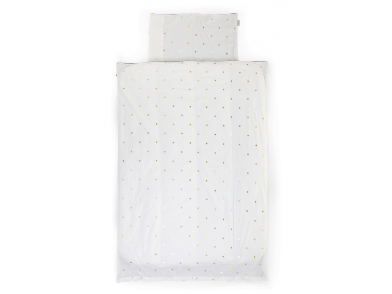 E-shop CHILDHOME Detské obliečky 2-dielne Jersey Gold Dots