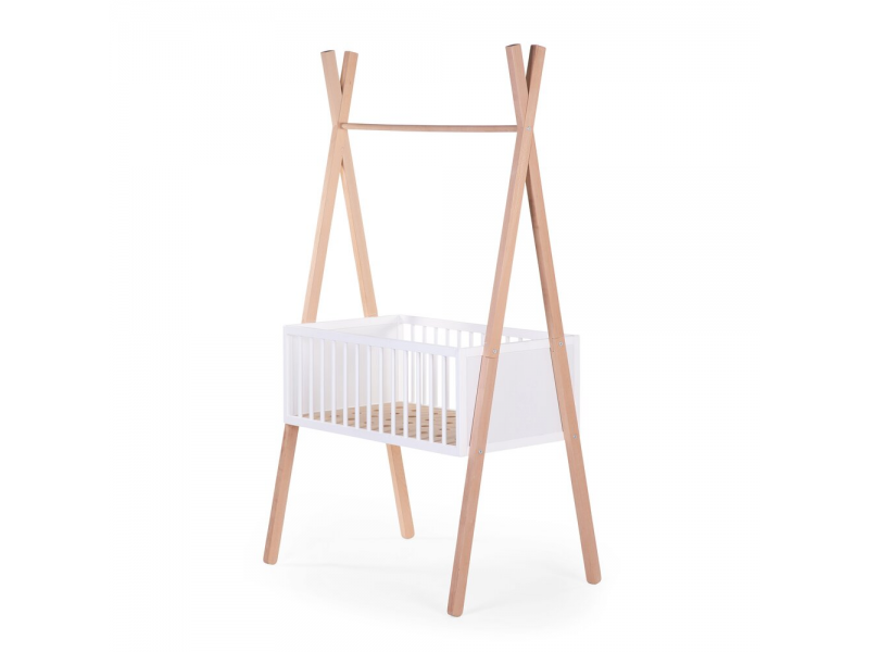 E-shop CHILDHOME Postieľka Tipi drevená + stojan na oblečenie