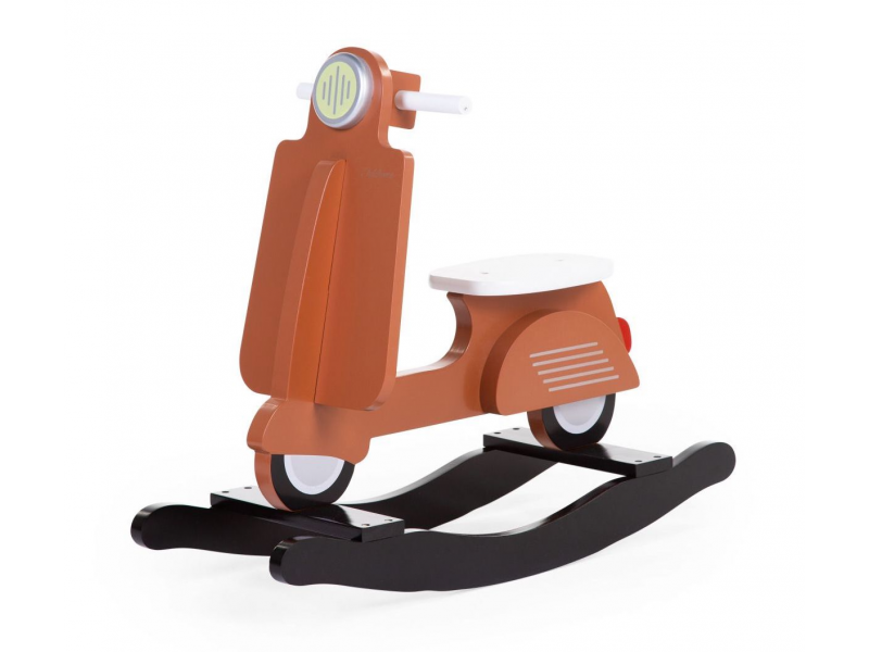 E-shop CHILDHOME Hojdací skúter drevený Rust Black