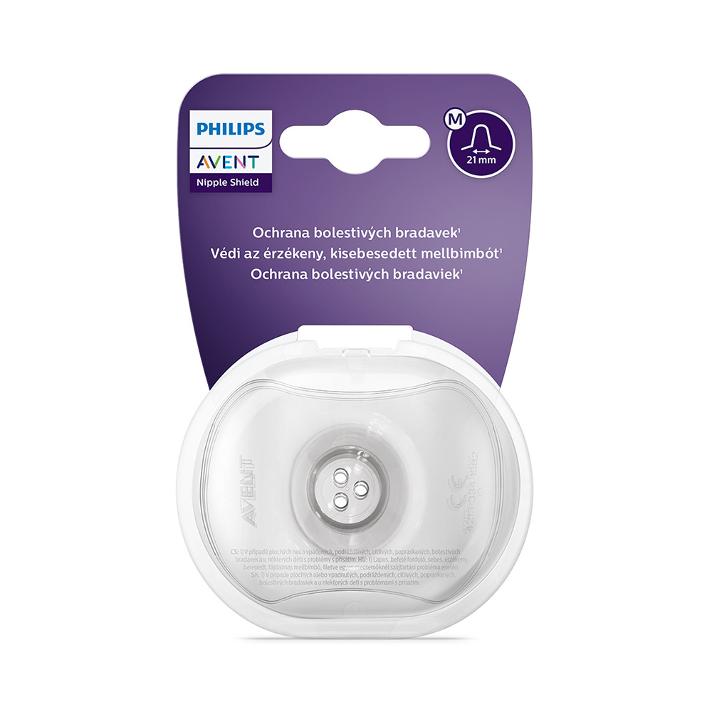 E-shop Philips AVENT Chránič prsných bradaviek medium 2 ks + sterilizačný obal